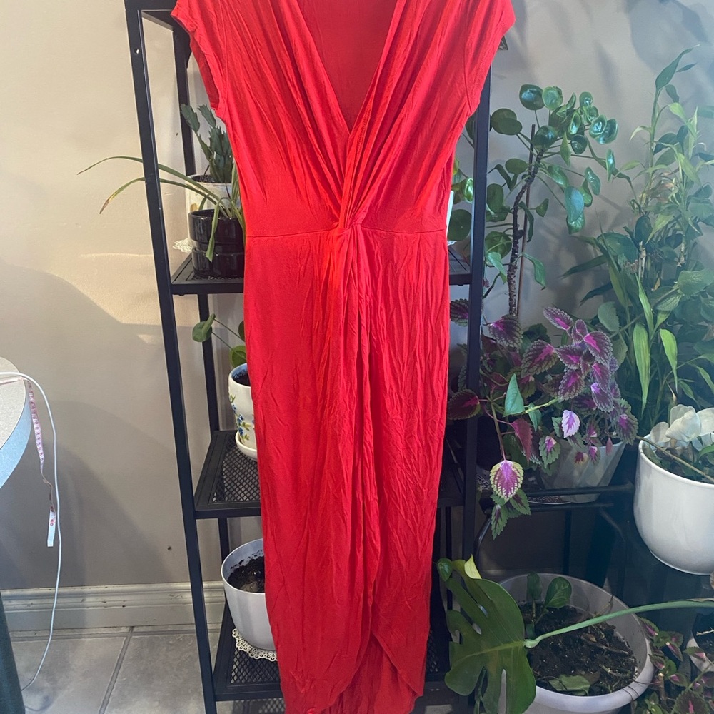 Rolla Coster Vibrant Red High Low Dress